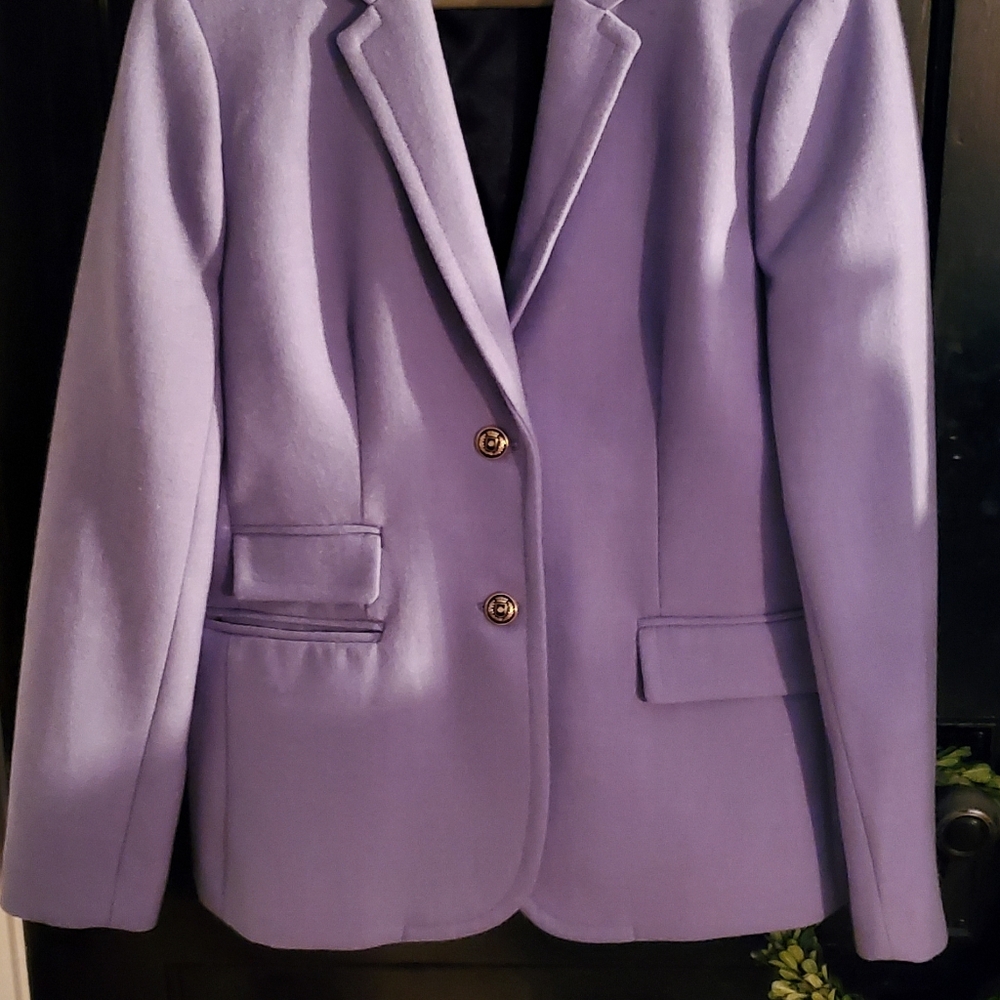 J. Crew Lavender Purple Wool Blazer